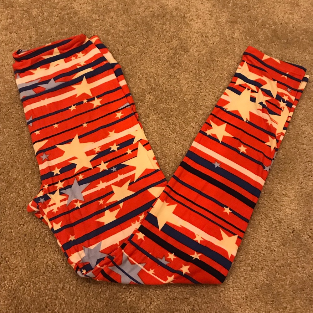 Lularoe Os Americana leggings NWT